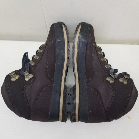 Timberland 9.5 Brown High Top Boots Chunky Grunge‎ Hiking Work main image 8
